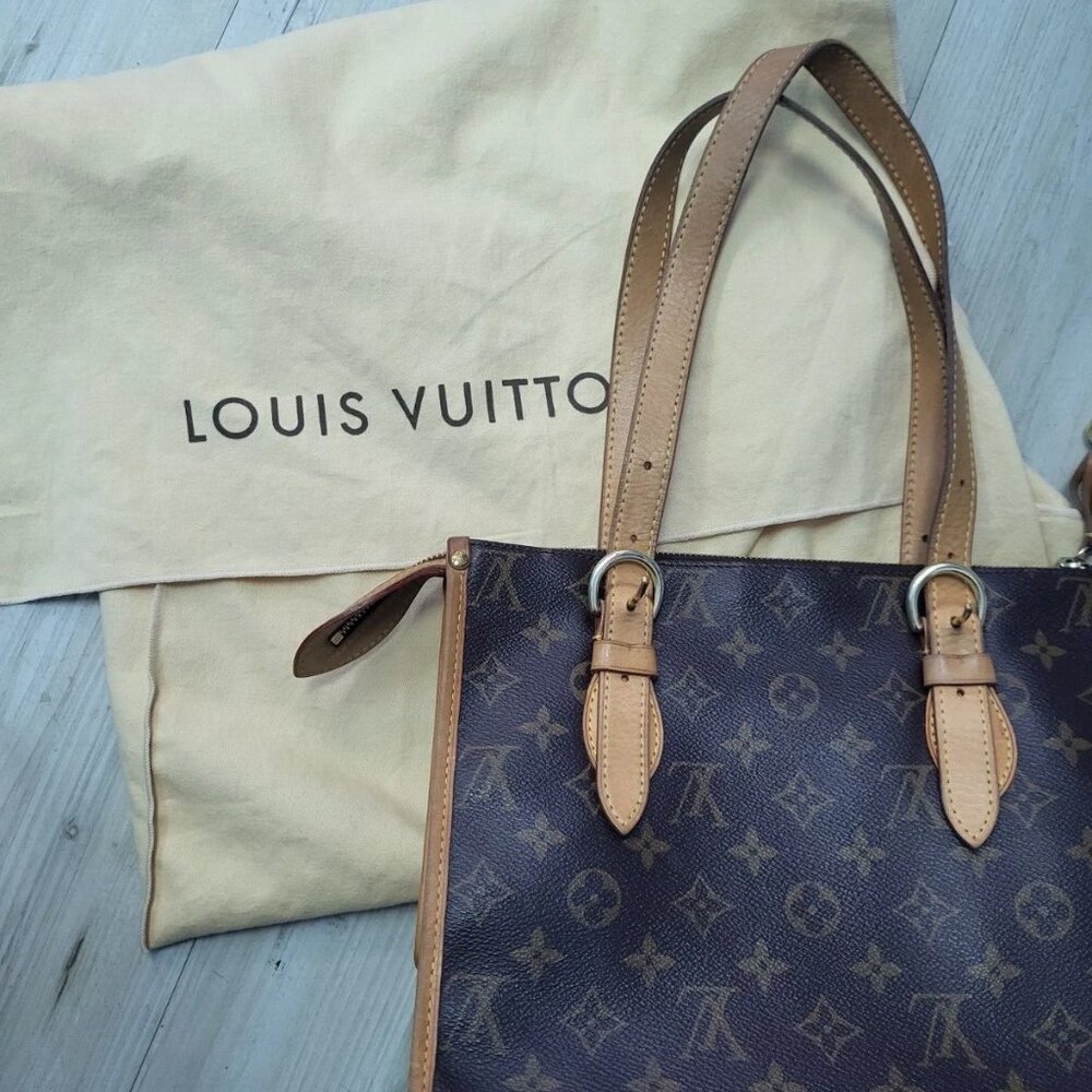 Authentic Louis Vuitton Popincourt Monogram Leather Canvas Handbag $1200